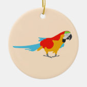 Colorful Tropical Macaw Keramisch Ornament (Voorkant)