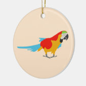Colorful Tropical Macaw Keramisch Ornament (Links)