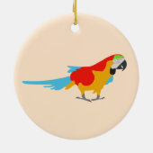 Colorful Tropical Macaw Keramisch Ornament (Achterkant)