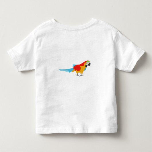Colorful Tropical Macaw Kinder Shirts (Achterkant)