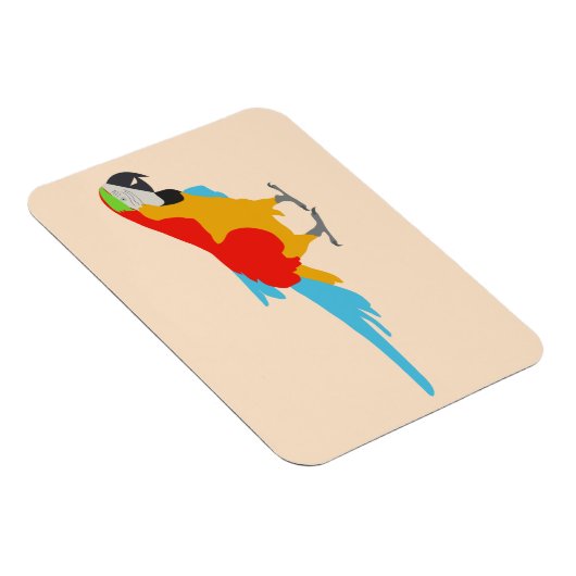 Colorful Tropical Macaw Magneet (Rechterzijde)
