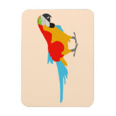 Colorful Tropical Macaw Magneet (Verticaal)