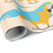 Colorful Tropical Macaw Pattern Cadeaupapier (Rol Hoek)