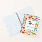 Colorful Tropical Macaw Pattern Notitieboek (Binnen)