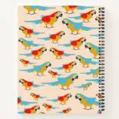 Colorful Tropical Macaw Pattern Notitieboek (Achterkant)