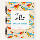 Colorful Tropical Macaw Pattern Notitieboek (Voorkant)