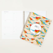 Colorful Tropical Macaw Pattern Planner (Display)