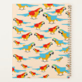 Colorful Tropical Macaw Pattern Planner (Achterkant)