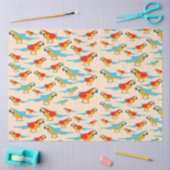 Colorful Tropical Macaw Pattern Tissuepapier (Craft)