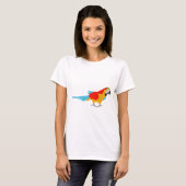 Colorful Tropical Macaw T-shirt (Voorkant volledig)