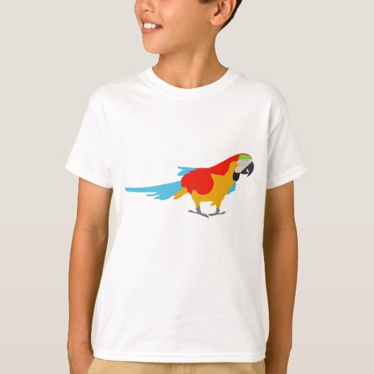 Colorful Tropical Macaw T-shirt (Voorkant)