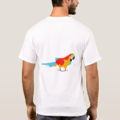 Colorful Tropical Macaw T-shirt (Achterkant)