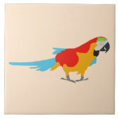Colorful Tropical Macaw Tegeltje (Voorkant)