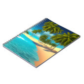 Colorful Tropical Ocean Palm's Journal Notitieboek (Linkerzijde)
