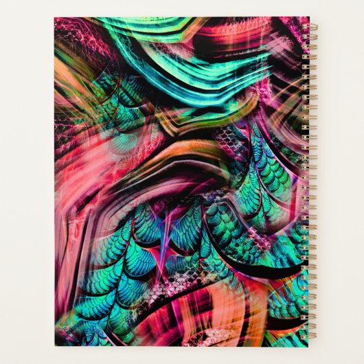 Colorful Tropical Oerwoud Planner (Achterkant)