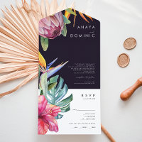 Colorful Tropical Paars Photo Seal and Send