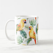 Colorful Tropical Parrot Koffiemok (Links)