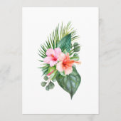 Colorful Tropical Party and Luau Menu (Achterkant)