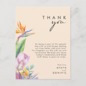 Colorful Tropical | Perzische ontvangst Hartelijk  Briefkaart (Voorkant)