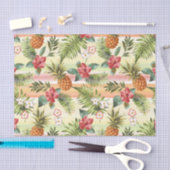 Colorful Tropical Pineapple Fruit Florence Pattern Tissuepapier (Craft)