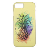 Colorful Tropical Pineapple Hoesje (Achterkant)