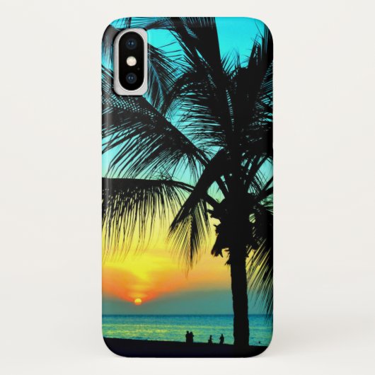 Colorful Tropical Sunset Beach Case-Mate iPhone Case (Achterkant)