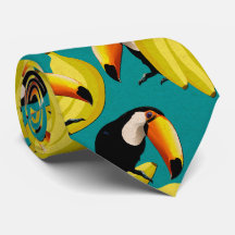 Colorful Tropical Toucan Birds Fun Yellow & Blauwg