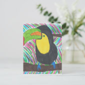 Colorful Tropical Toucan Briefkaart (Staand voorkant)