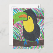 Colorful Tropical Toucan Briefkaart (Voorkant / Achterkant)