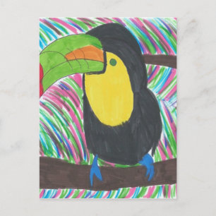 Colorful Tropical Toucan Briefkaart