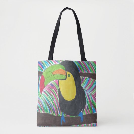 Colorful Tropical Toucan-Canvas tas (Voorkant)