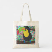 Colorful Tropical Toucan Tote Bag (Achterkant)