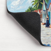 Colorful Tropical Vibrant Beach Huts Muismat (Hoek)