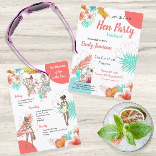 Colorful Tropical Weekend Itinerary Hen Kaart