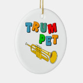 Colorful Trumpet Keramisch Ornament (Rechts)
