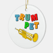 Colorful Trumpet Keramisch Ornament (Links)
