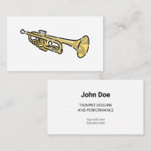Colorful Trumpet Logo Visitekaartje (Voorkant / Achterkant)