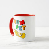 Colorful Trumpet Mok (Voorkant links)