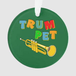 Colorful Trumpet Ornament