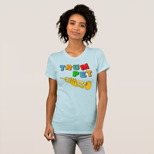 Colorful Trumpet T-shirt (Voorkant volledig)