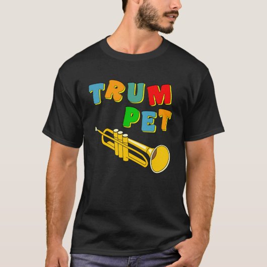 Colorful Trumpet T-shirt (Voorkant)