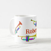 Colorful Trumpets Persoonlijk Koffiemok (Voorkant links)