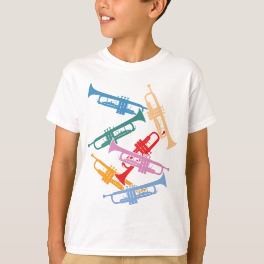Colorful Trumpets T-shirt (Voorkant)