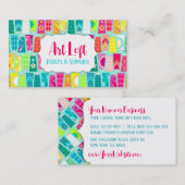 Colorful Tubes of Art Paint Visitekaartje (Voorkant / Achterkant)