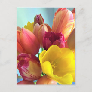 Colorful Tulip Bouquet Briefkaart