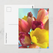Colorful Tulip Bouquet Briefkaart (Voorkant / Achterkant)