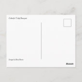 Colorful Tulip Bouquet Briefkaart (Achterkant)