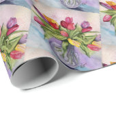 Colorful Tulip Bouquet Cadeaupapier (Rol Hoek)