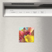 Colorful Tulip Bouquet Magneet (Insitu (Vaatwasser))