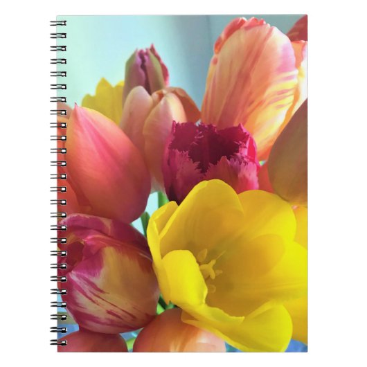 Colorful Tulip Bouquet Notitieboek (Voorkant)